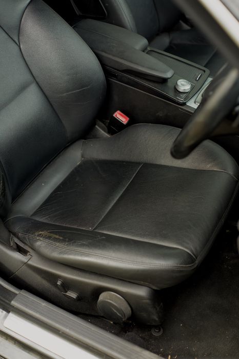 Interior complet Mercedes C W204 piele negra fata usa plafon scaun cot
