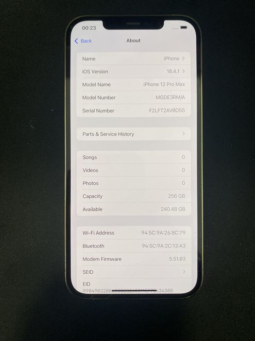 iPhone 12 Pro Max 256GB ID-XXL935