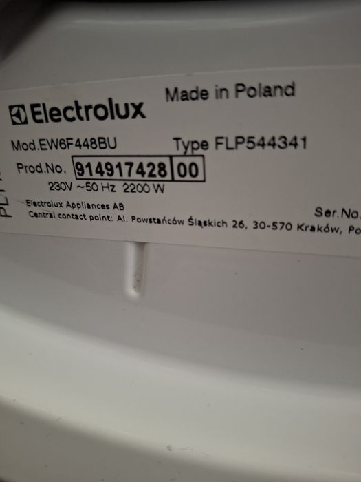 Пералня Electrolux