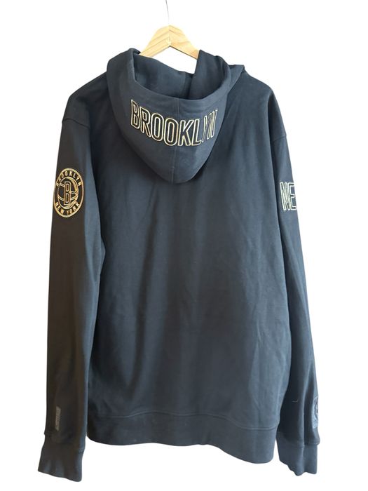 NBA Brooklyn Nets Black & Gold full zip hoodie XL