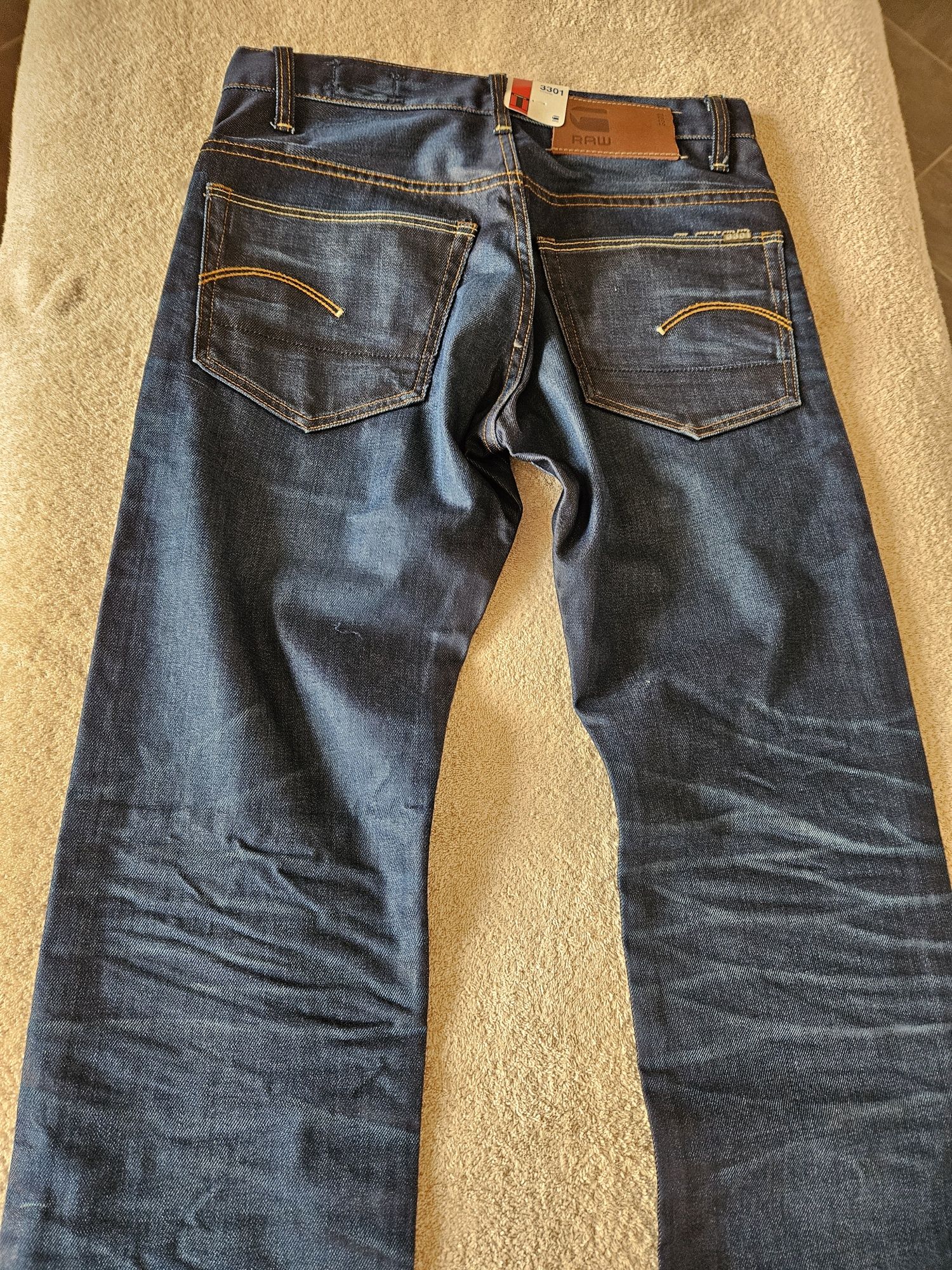 Дънки G-STAR RAW 3301 Straight Fit  Нови,  Оригиналнои