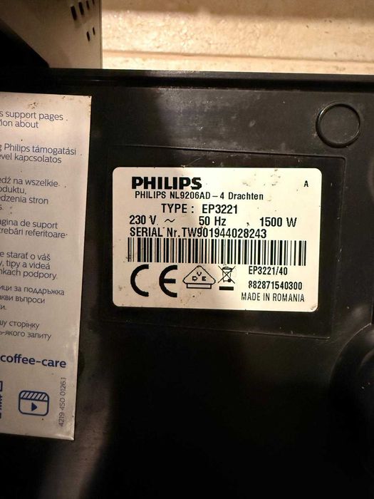 Espressor Philips EP3221/40 Seria 3200 - întreținut, impecabil