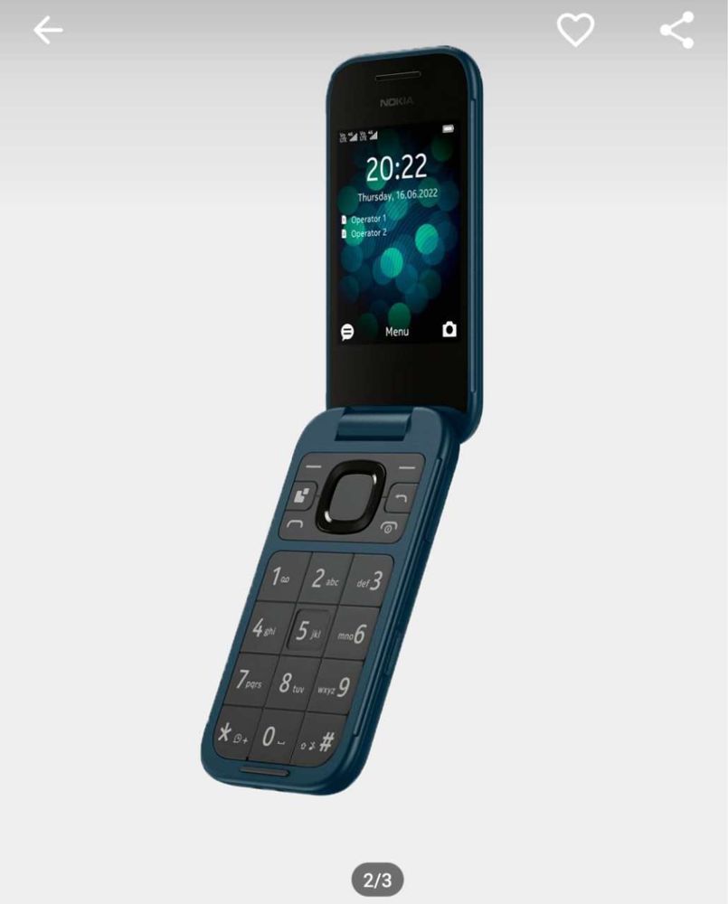 Mobil telefon Nokia 2660 Dual Sim, TA-1469, Black