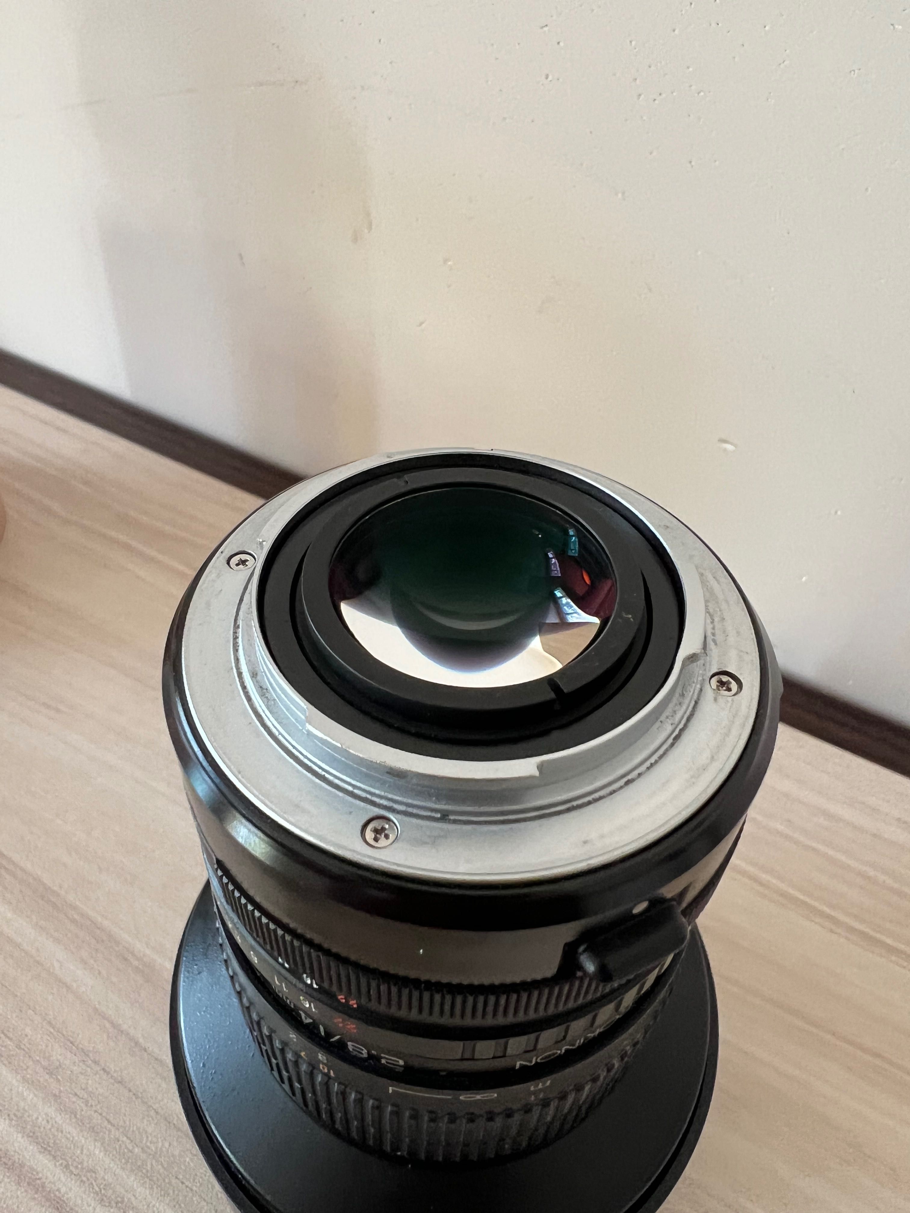 Rokinon 14mm 2.8 Fullframe to Sony E