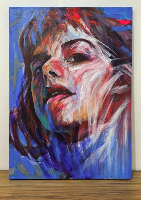 Портрет девушки. 60-40 см. Холст, акрил