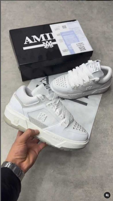 Adidasi AMIRI MA-1 All White - Produs NOU cu cutie