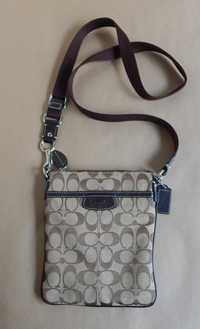 Geanta Coach, crossbody, material textil, stare buna