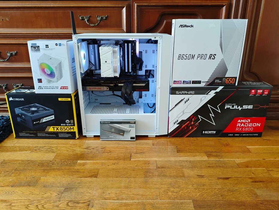 Gaming PC с Ryzen  7600X/RX 6800 16GB/ 32GB DDR5/512GB NVMe/Гаранция