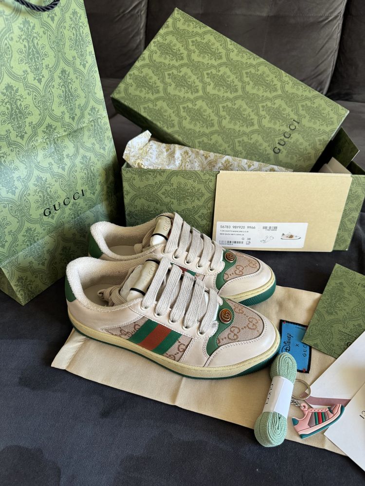 Adidasi Gucci Screener - size 36-45/Chanel/full pack/video