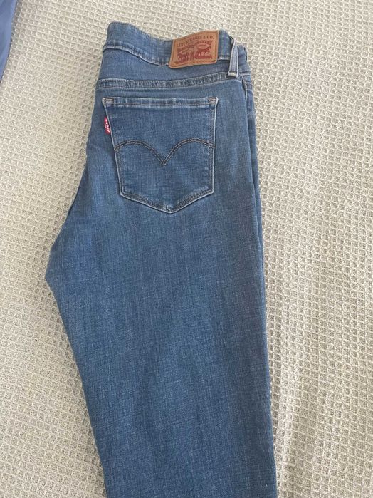 Original Levi's 711 Сини дънки, като нови,  UK nomer 12