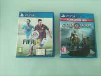 2 jocuri PS4:God of war și FIFA 15