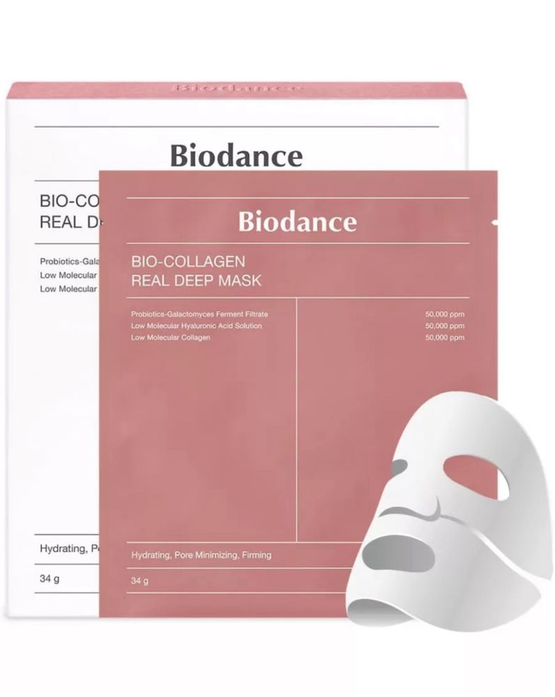 Маска для лица Biodance тканевая Bio Collagen Real Deep Mask