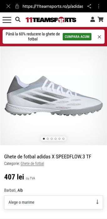 Ghete fotbal Adidas X speedflow3