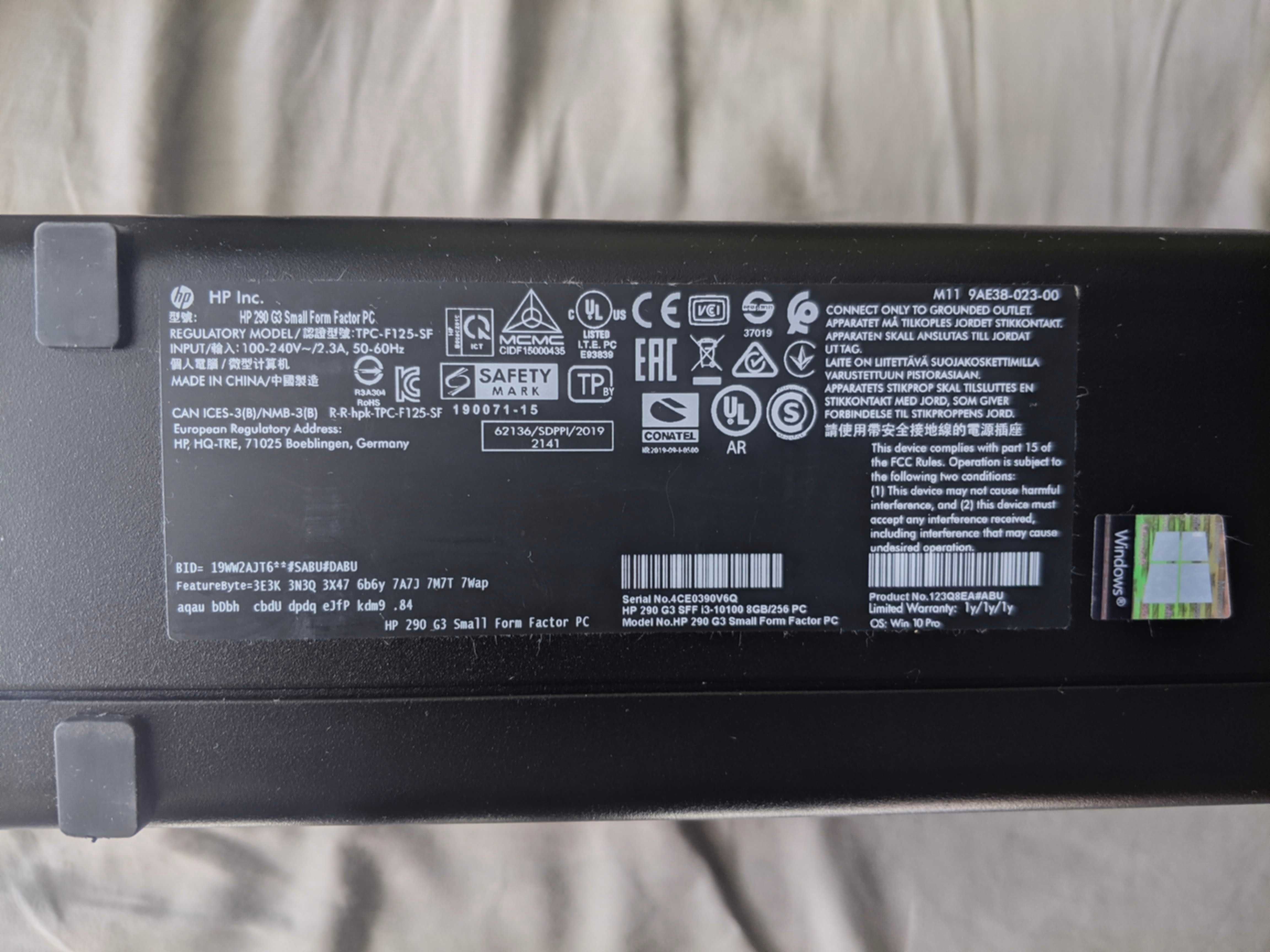 HP 290 G3 работна станция