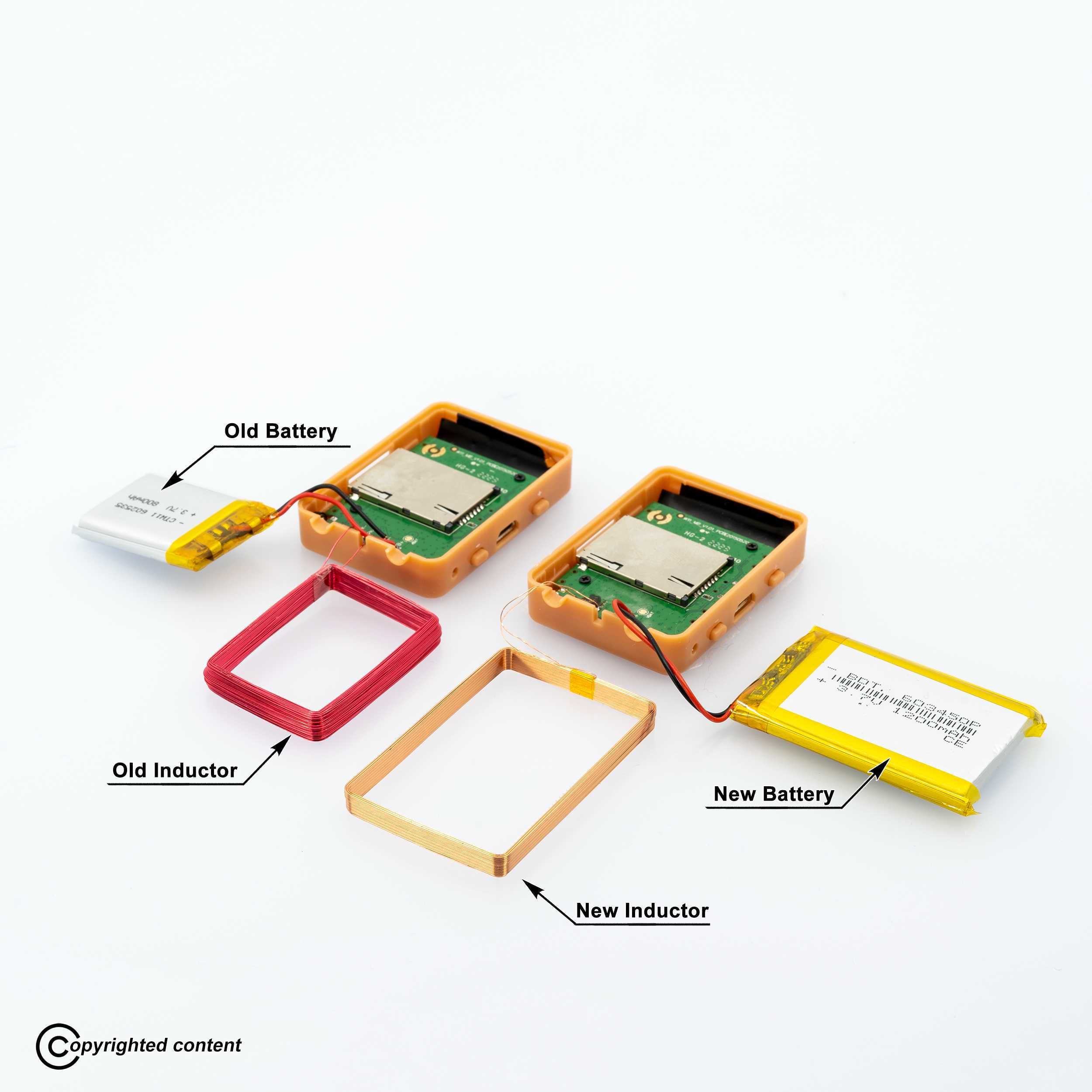 Cutiuta GSM de copiat +micro casca de copiat + sisteme casti 6 baterii