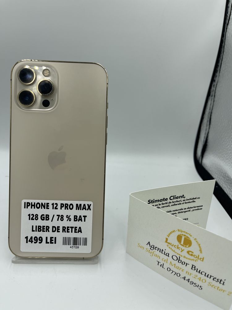 Iphone 12 pro max 128gb 78% baterie #43728