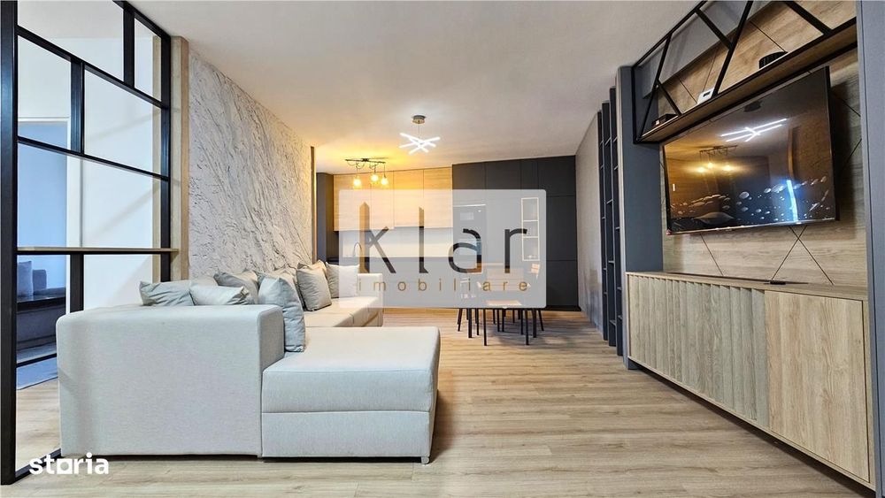 Apartament  modern 3 camere 74mp,garaj,balcon, Centru, zona NTT Data