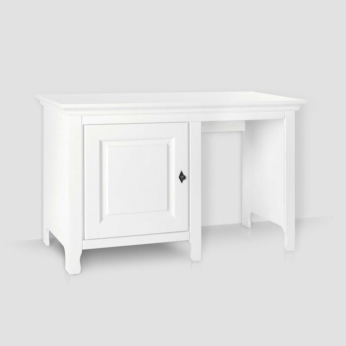 Set mobila tineret Constanta 3, lemn masiv, alb