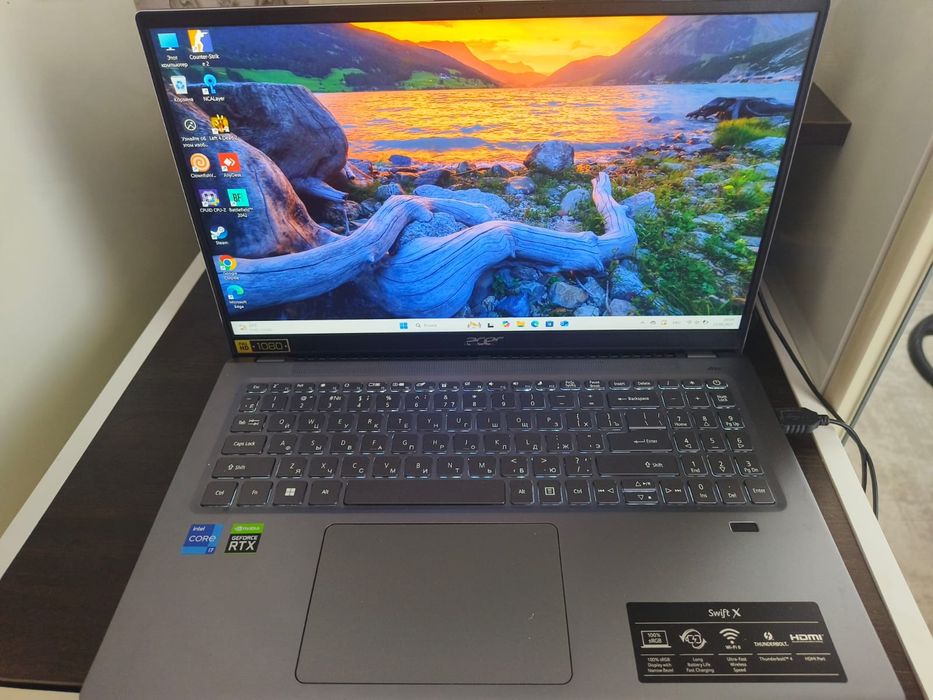 Ноутбук Acer swift x core i7 -11