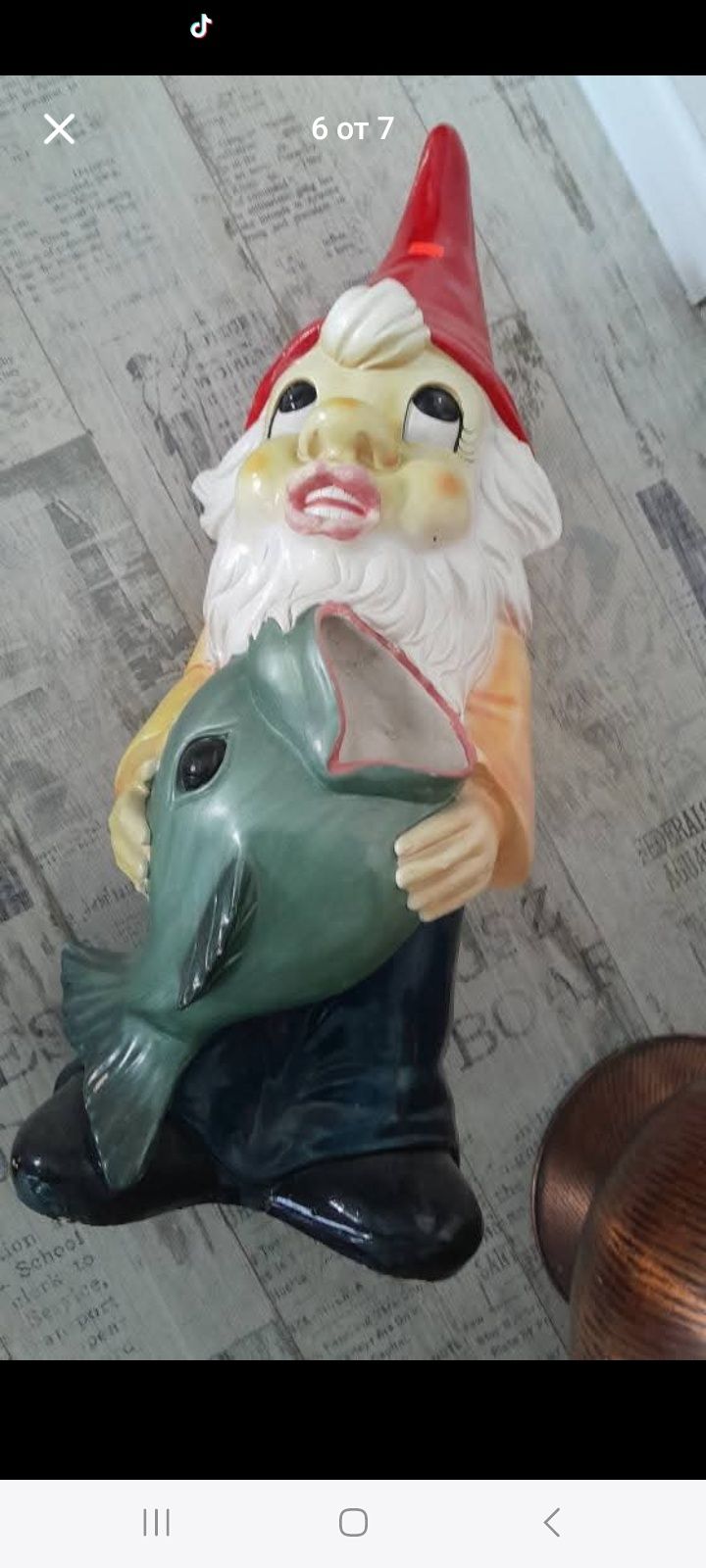 Голям керамичен гном