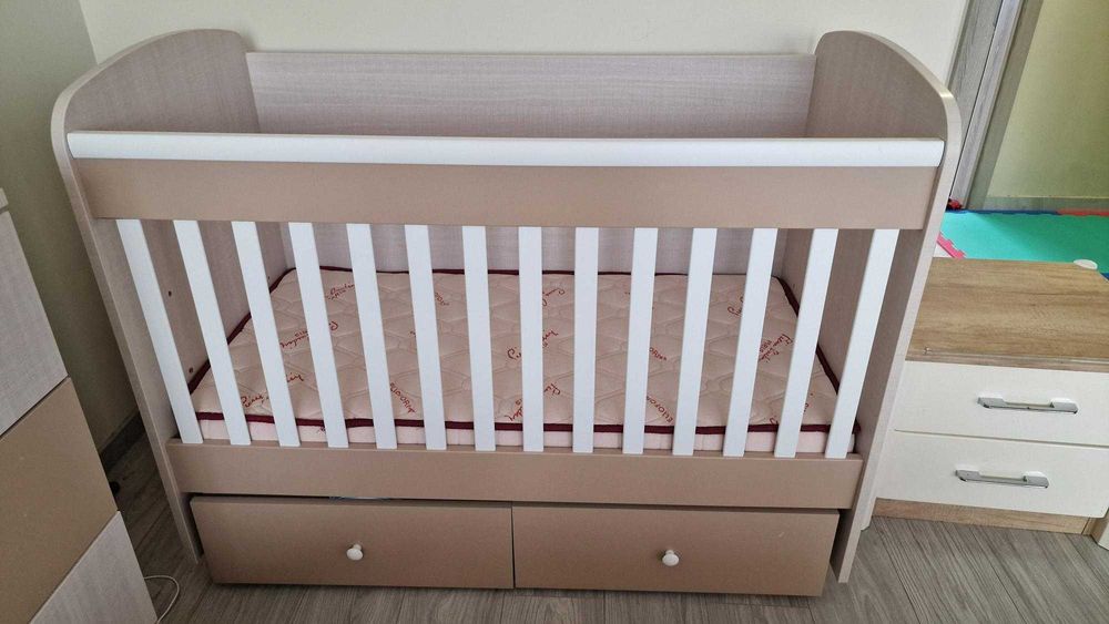 Бебешко легло + Матрак 60х120 + Рамка