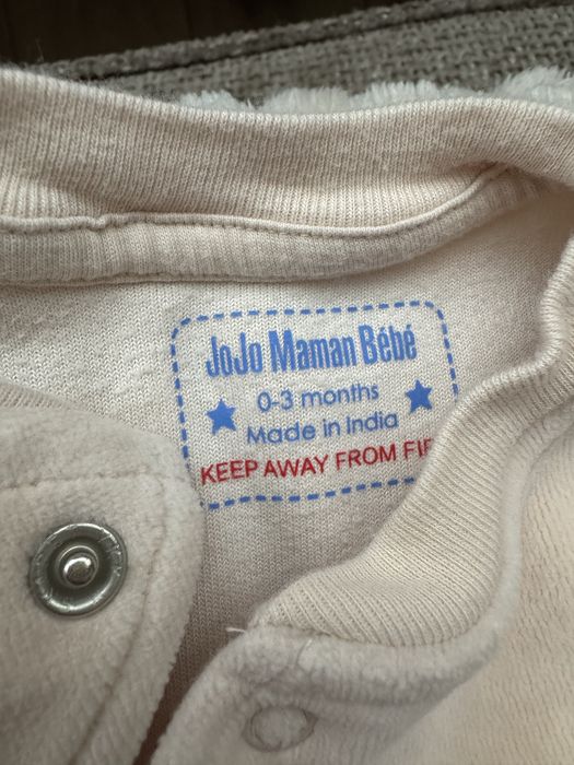 Боди 0-3 месеца jojo maman Pudding’s first christmas