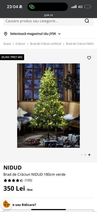 Brad de Crăciun , imita foarte bine bradul natural