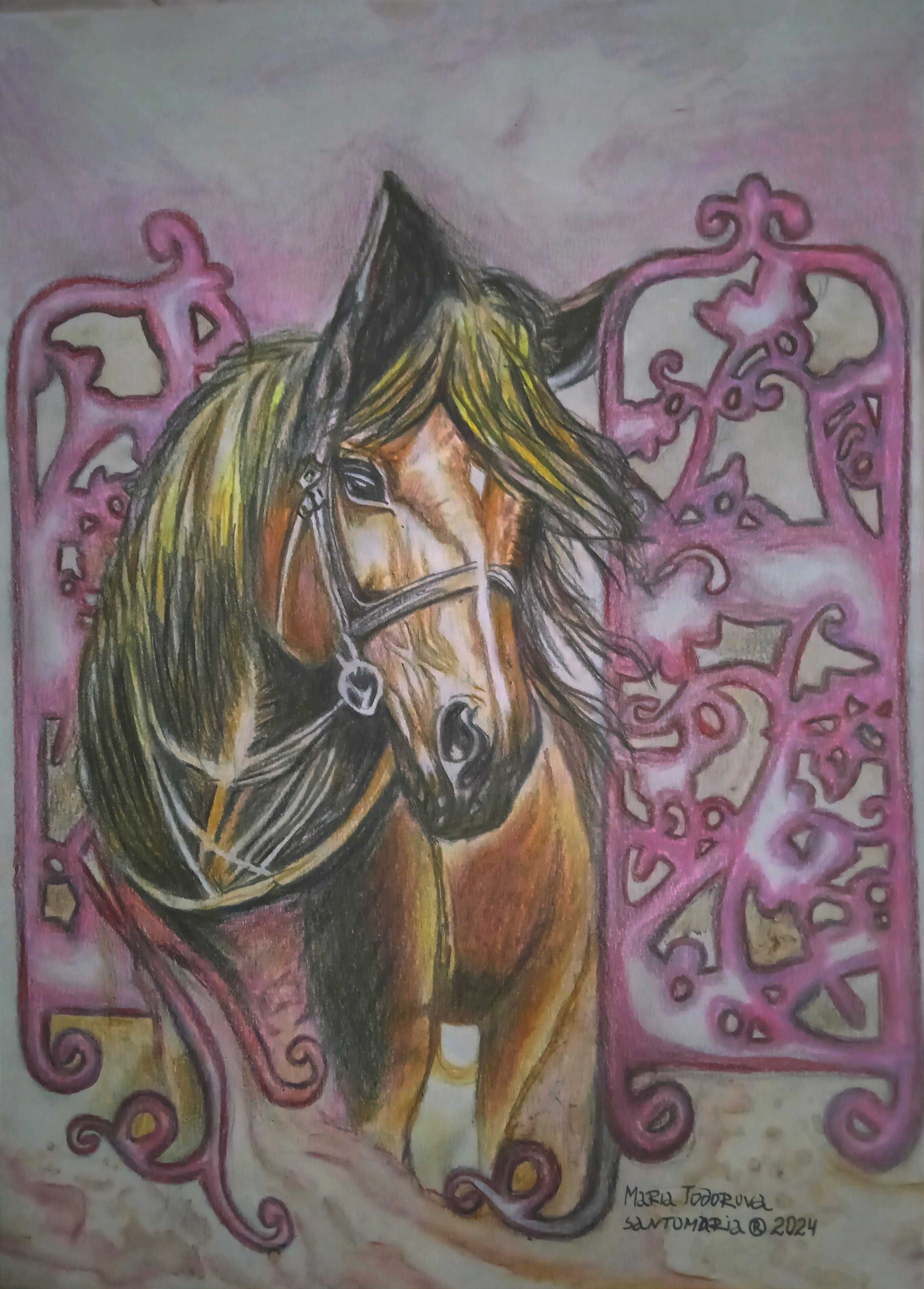 Картини с коне(молив)