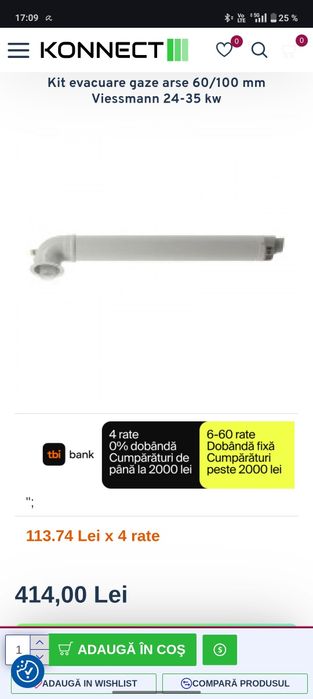 Kit evacuare centrala termica Viessmann