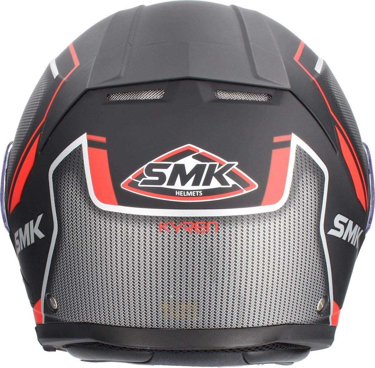 Отваряема мото каска SMK GLIDE KYREN RED , вградени очила NEW