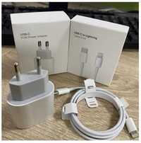 set incarcator 20w fast charge Iphone adaptor priza + cablu incarcare