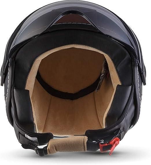 Moto helmets® h44 „vintage black“ · отворена каска · jet-helmet