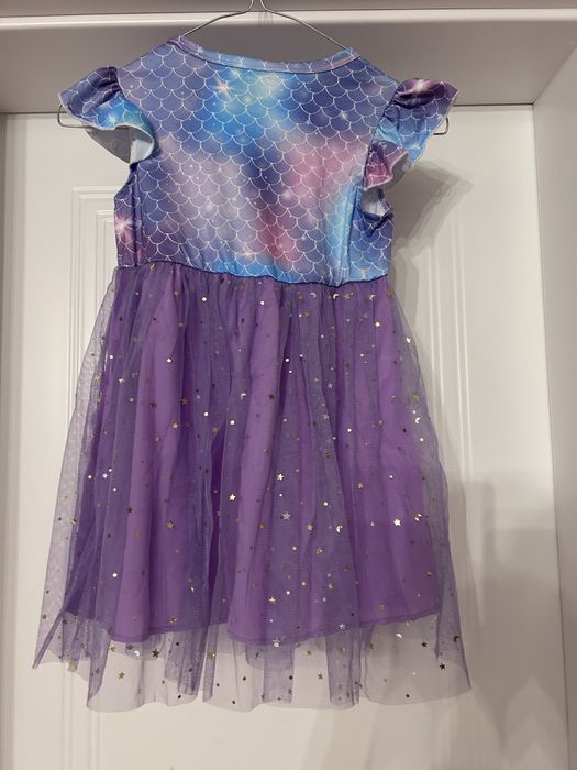 Rochie Tutu Imprimeu Solzi De Pește fete 4 ani