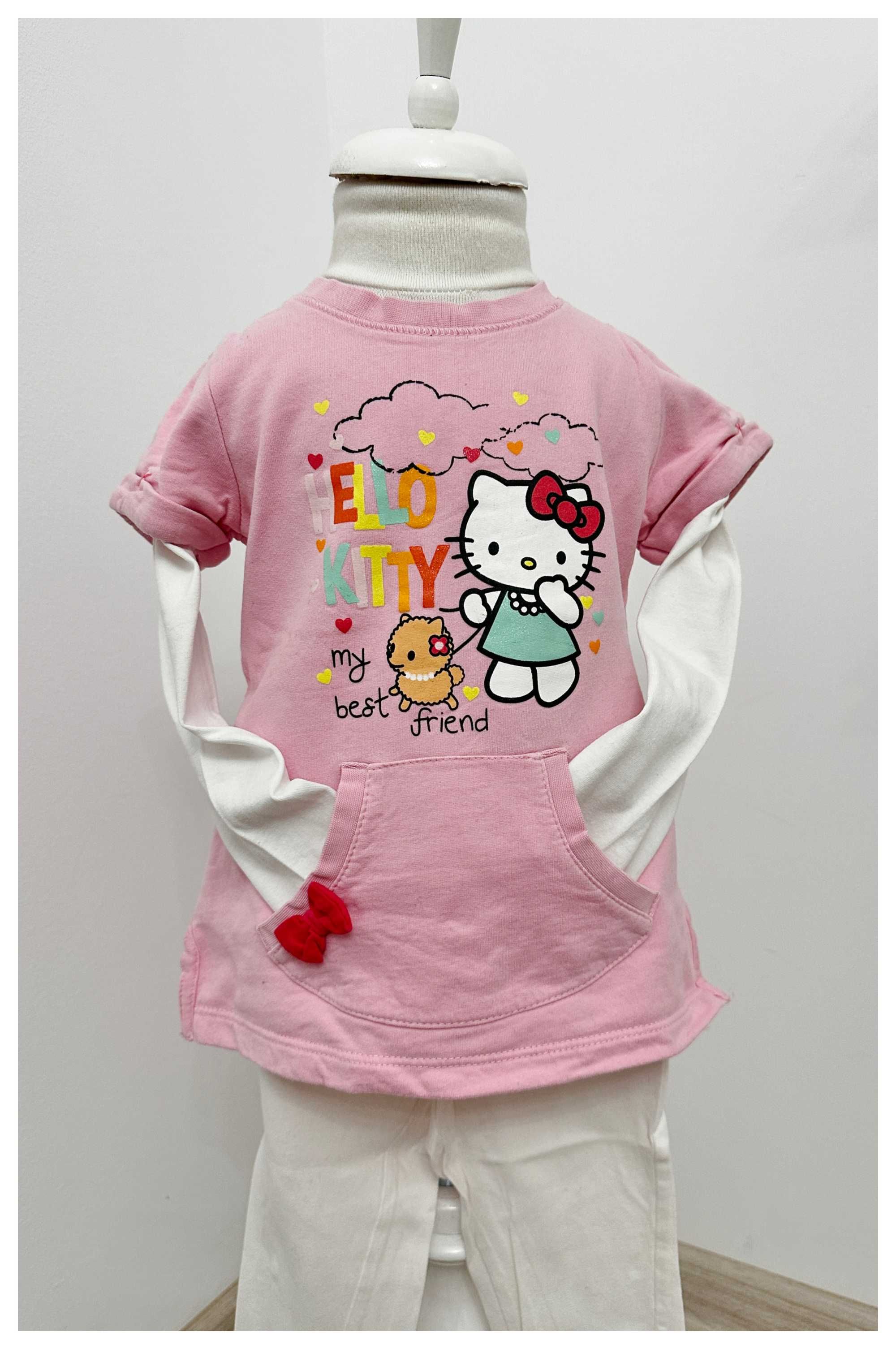 Set: bluză + colant • Hello Kitty• C&A • 86-92 cm / 18 luni +