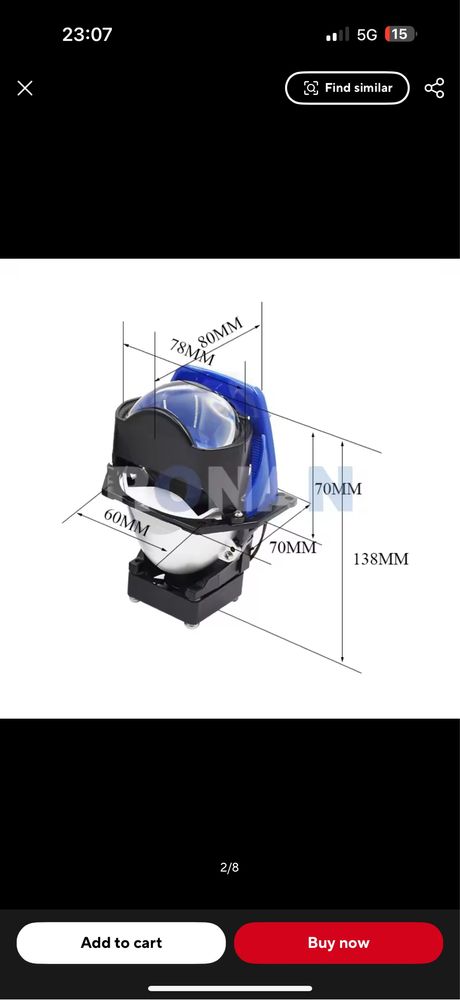 Bi LED лупи за вграждане bi xenon, би лед прожектори