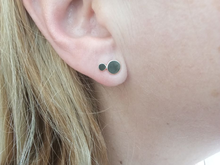 Златни обеци 14 карата.