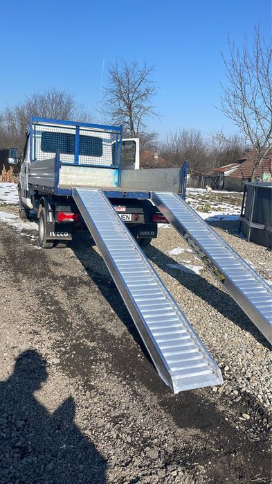 Rampe aluminiu încărcare buldo excavatoare bob cat auto etc