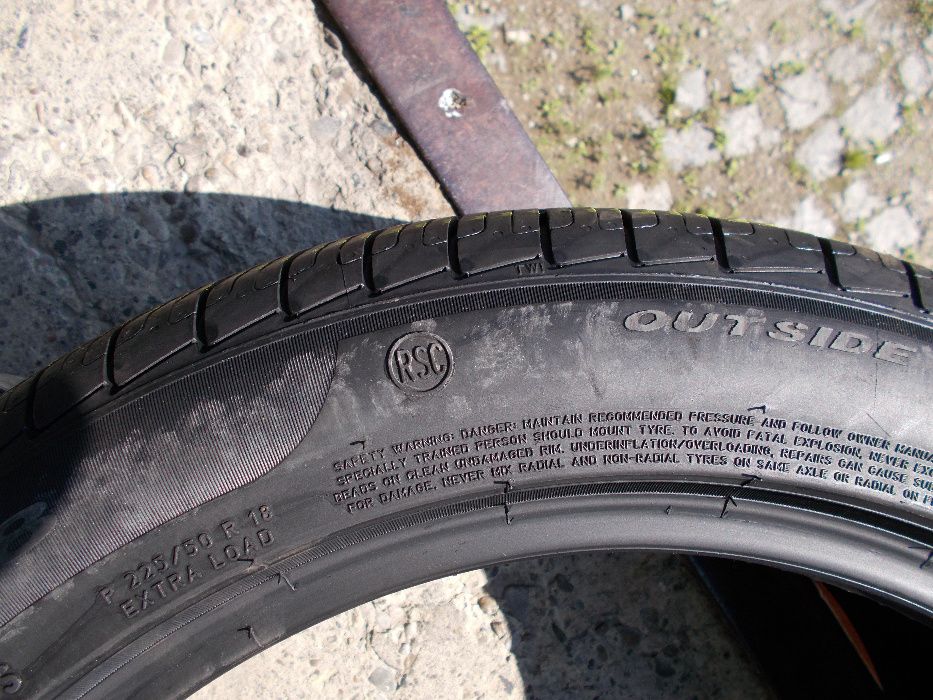 4 anvelope allseason 225 50 18 pirelli runflat dot 2019 profil 6,8 mm