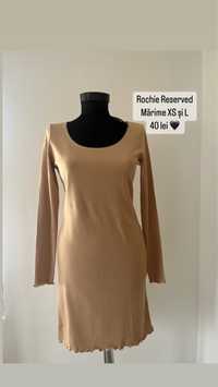 Rochie reserved xs L noua bej crem