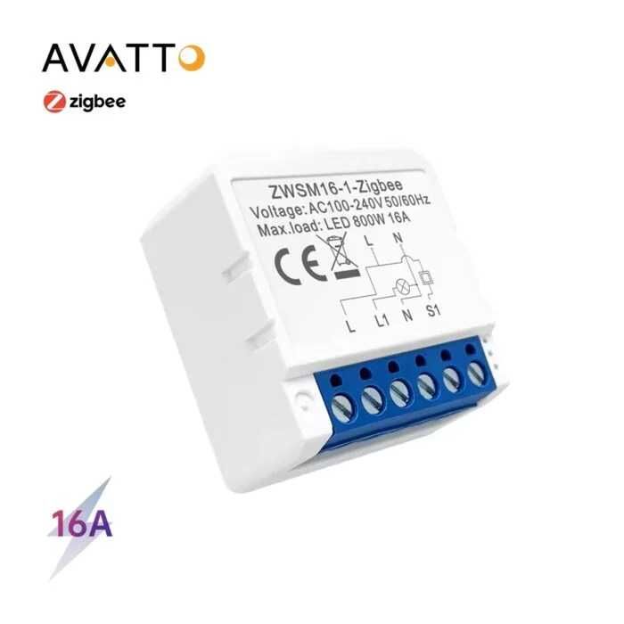 AVATTO ZWSM16 Zigbee модул за контрол на осветление | 1-2-3канала TUYA