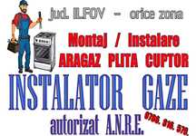 Montaj ARAGAZ, PLITA, CUPTOR - Instalator GAZE autorizat ANRE, montare