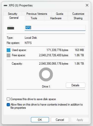 XPG M2 2280 Spectrix SSD de 2TB RGB