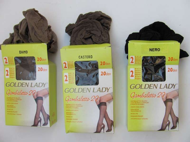 2 + 1 GRATIS Sosete treisferturi Golden Lady Gambaletto 20 D. 2per/cut