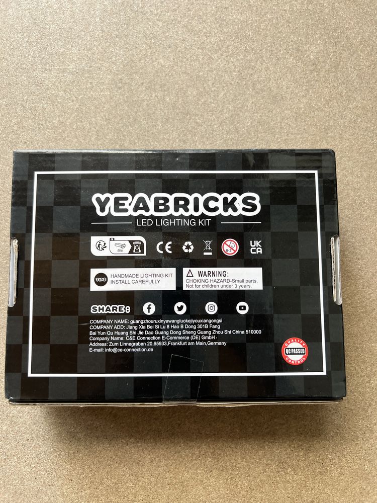 Комплект Yeabricks LED освтление за Лего