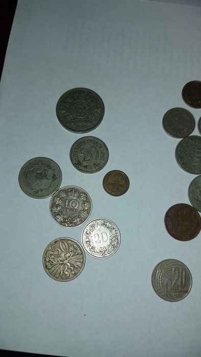 Лот стари монети български и чужди