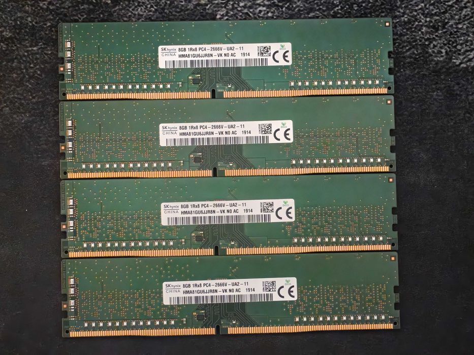 8GB DDR4 RAM Stick 2666MHz /m2 sata 256GB SSD няколко броя.