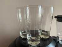 3 броя ретро чаши гравирани за вода/ безалкохолно, соц