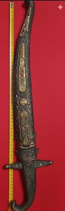 Sticla pentru coniac sau vin, vintage, sabie de colectie