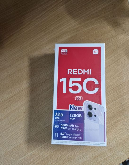 Продавам чисто нов Xiaomi Redmi 15C 5G
