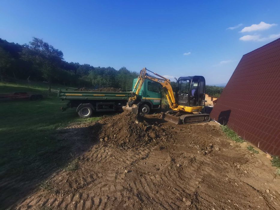 Prestari servici cu mini Excavator  3,2 to și Bascula de 7,5 to